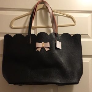 Black and Pink Tote Bag New With Tags